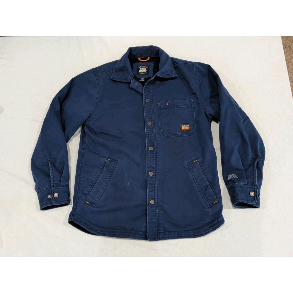 Timberland PRO Rain Repel Jacket Workwear Coat Fleece Lined Snap Adult Small